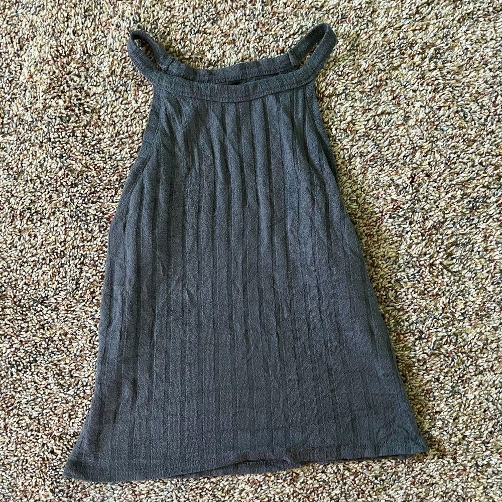 Gray Ribbed Woman’s Tank